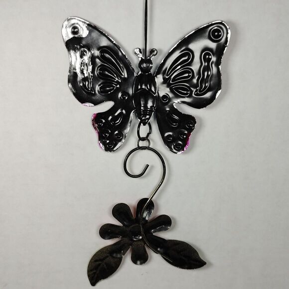 Trueliving Indoor Outdoor Garden Hanging Wall Decor Multicolor Butterfly Flower - Picture 5 of 7